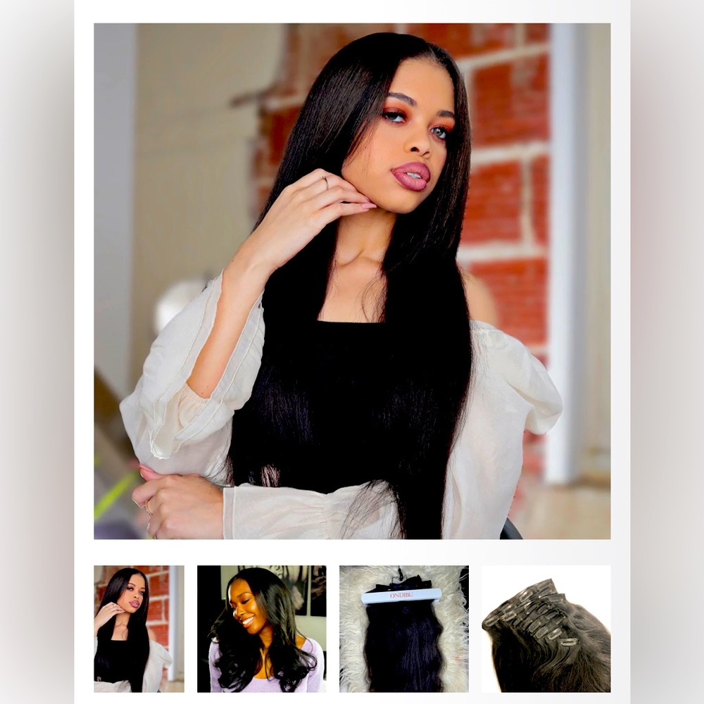 Indian natural wavy clip-Ins
